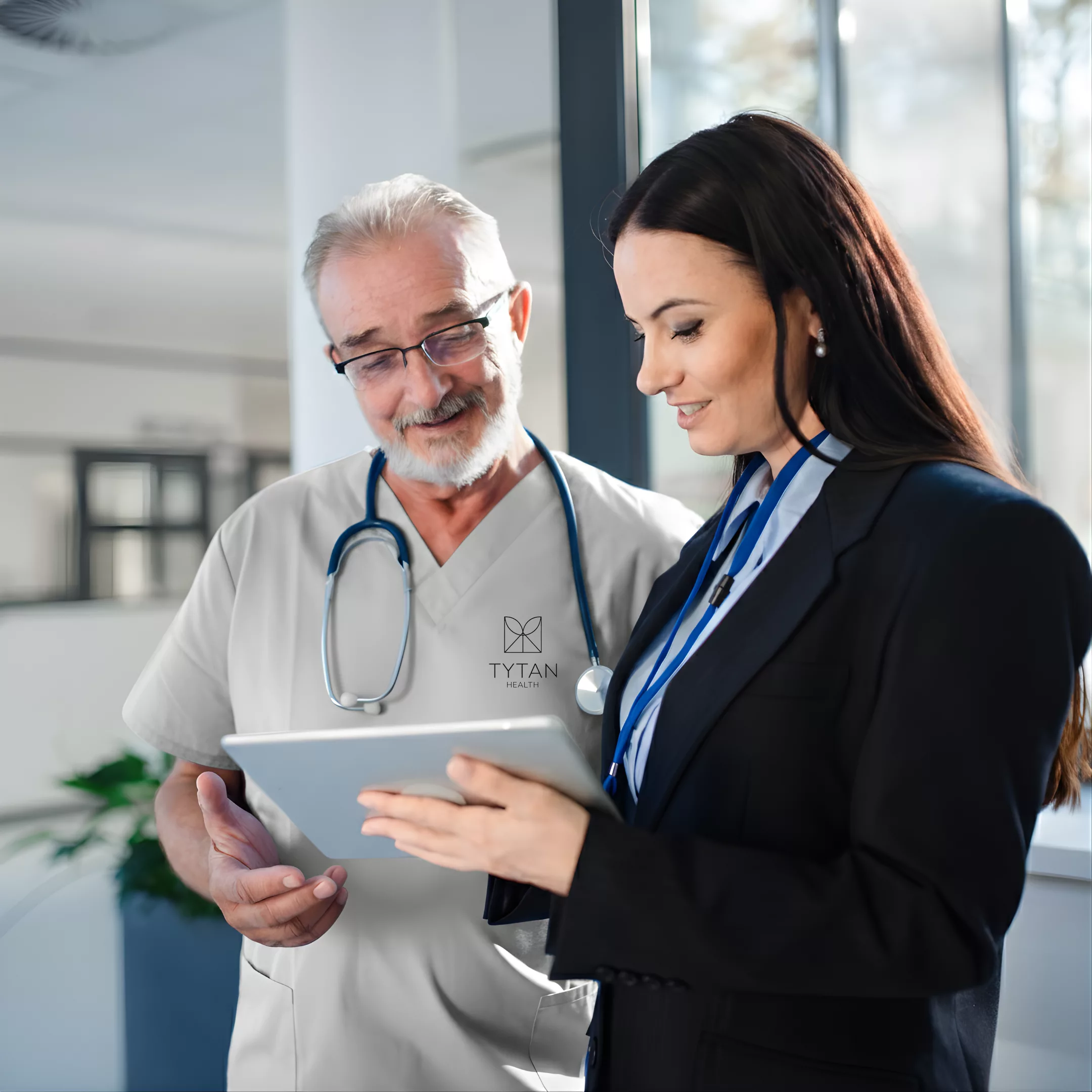 Attorney and patient discussion